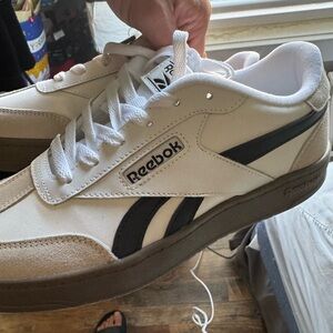 Reebok Classic White and Black Shoes